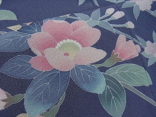 平和屋1□十日町友禅作家 阿部佳雪 訪問着 枝花文 逸品