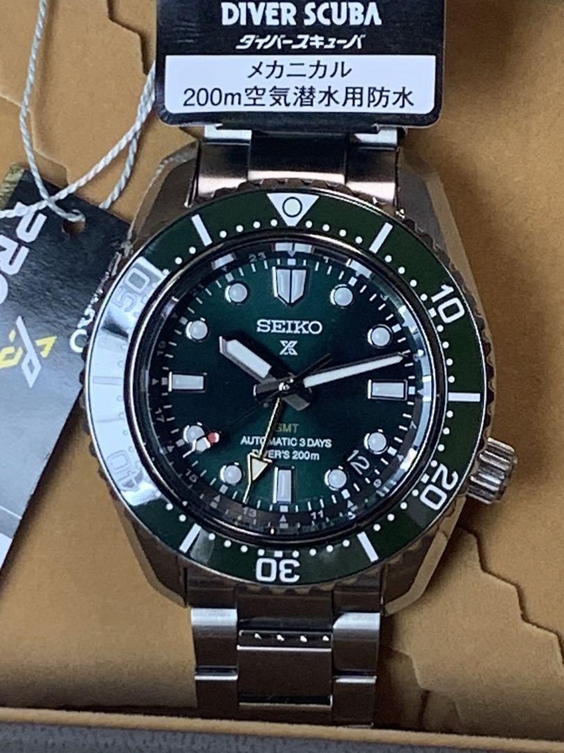新品 未使用！ セイコー プロスペック GMT SBEJ009 グリーン 機械式