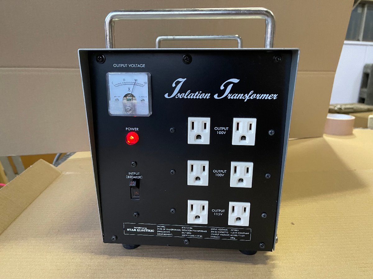 STAR STH-1510A アイソレーション 電源トランス 【中古/現状品 STAR STH-1510A アイソレーション 電源トランス 【中古/現状品