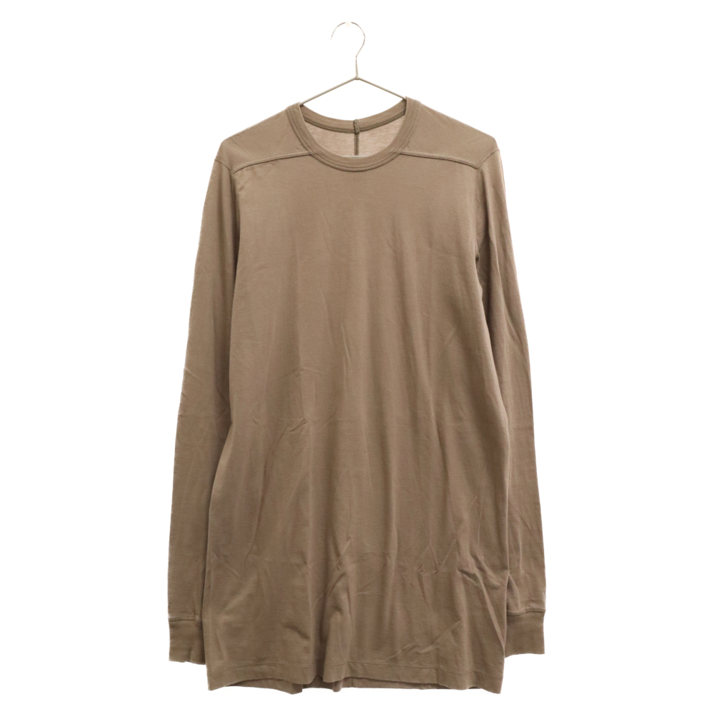  Rick Owens リックオウエンス 20SS Long Sleeve Level Tee RU20S7266-JA ロング丈クルーネック長袖Tシャツ ダスト(Sサイズ)｜売買されたオークション情報、yahooの商品情報をアーカイブ公開 - オークファン Sサイズ