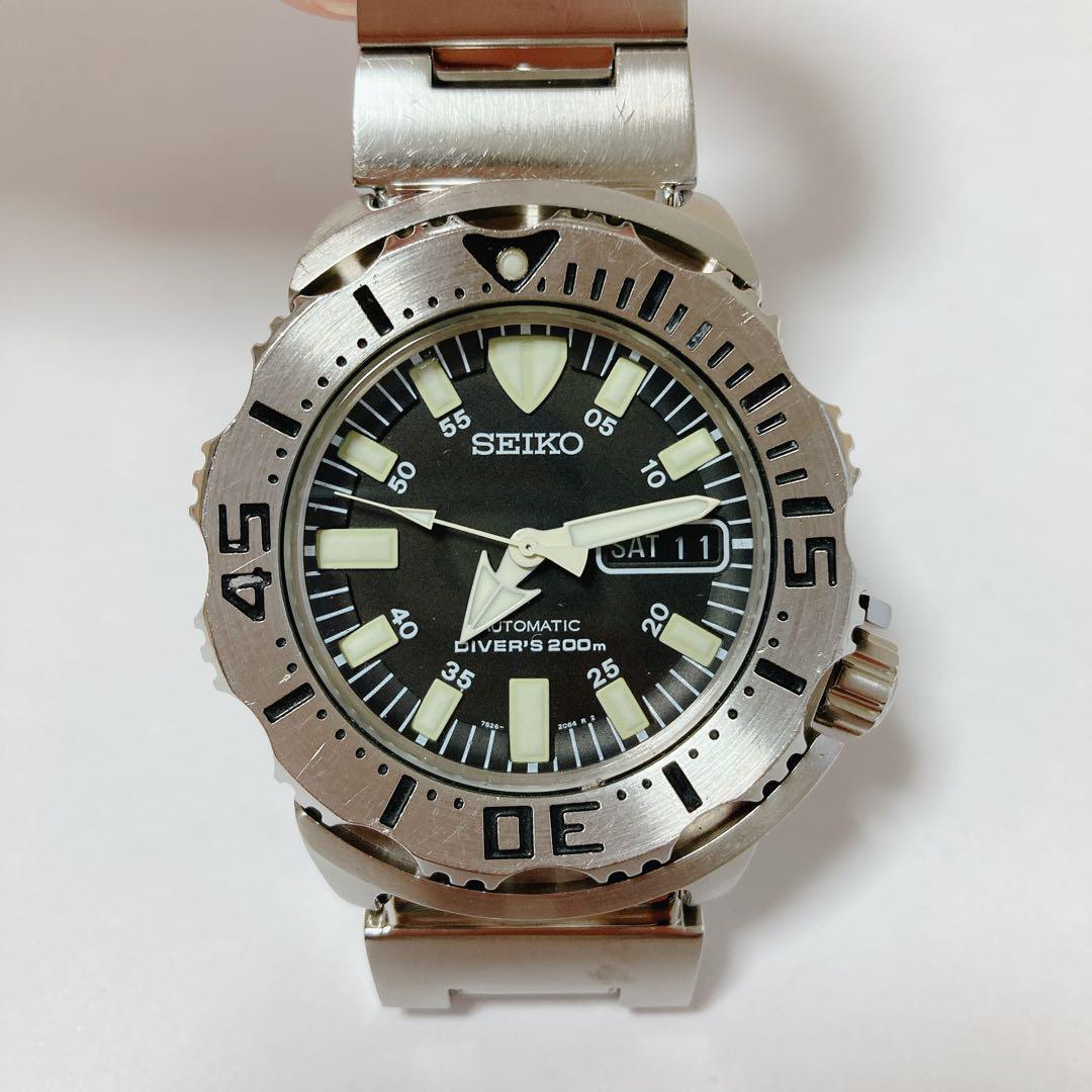 1円スタート】稼働品 セイコー SEIKO 7S26-0350 SKX779 メンズ腕時計 
