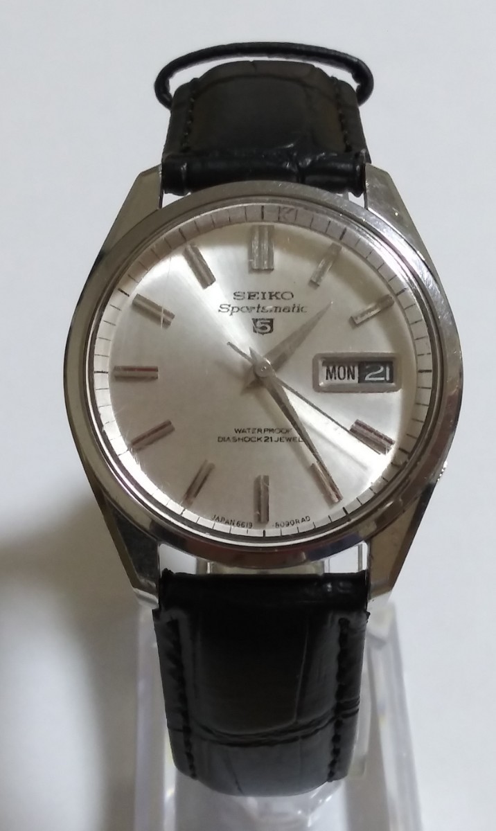 【現状稼働品】 腕時計 SEIKO セイコー sportsmatic 5 6619-8060 