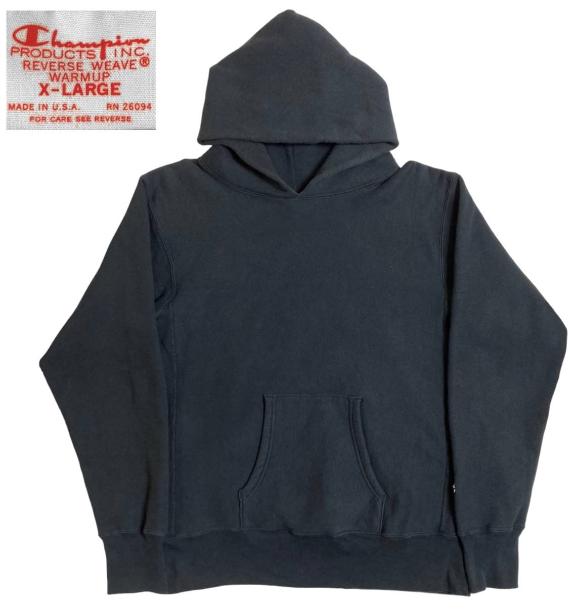 赤タグ リバースウィーブ チャンピオン USA製 Champion パーカー XL
