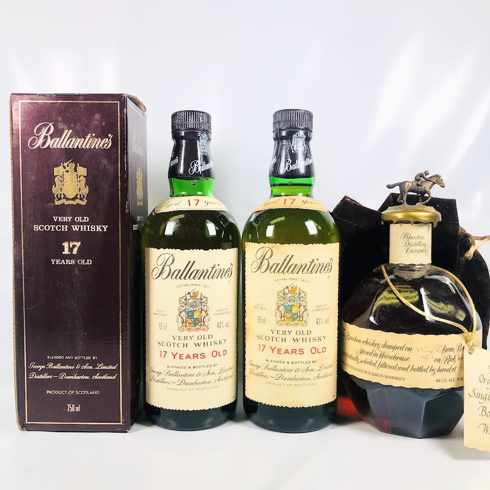 セール，人気セール 買取まねきや 古酒 ブラントン シングルバレル バランタイン 17年 750ml 計3点(バーボン)｜売買されたオークション情報、yahooの商品情報をアーカイブ公開 - オークファン バーボン