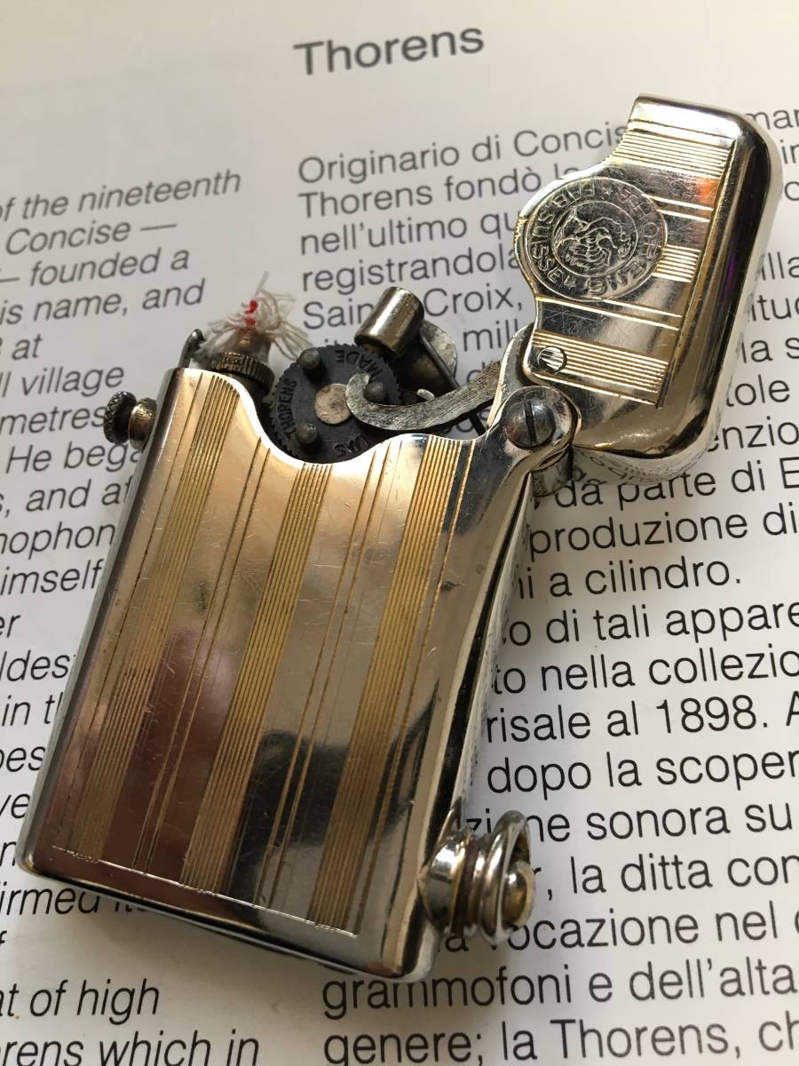 C1920 Thorens side filler oil lighter トーレンス　　第3世代　オイルライター　超美品　02