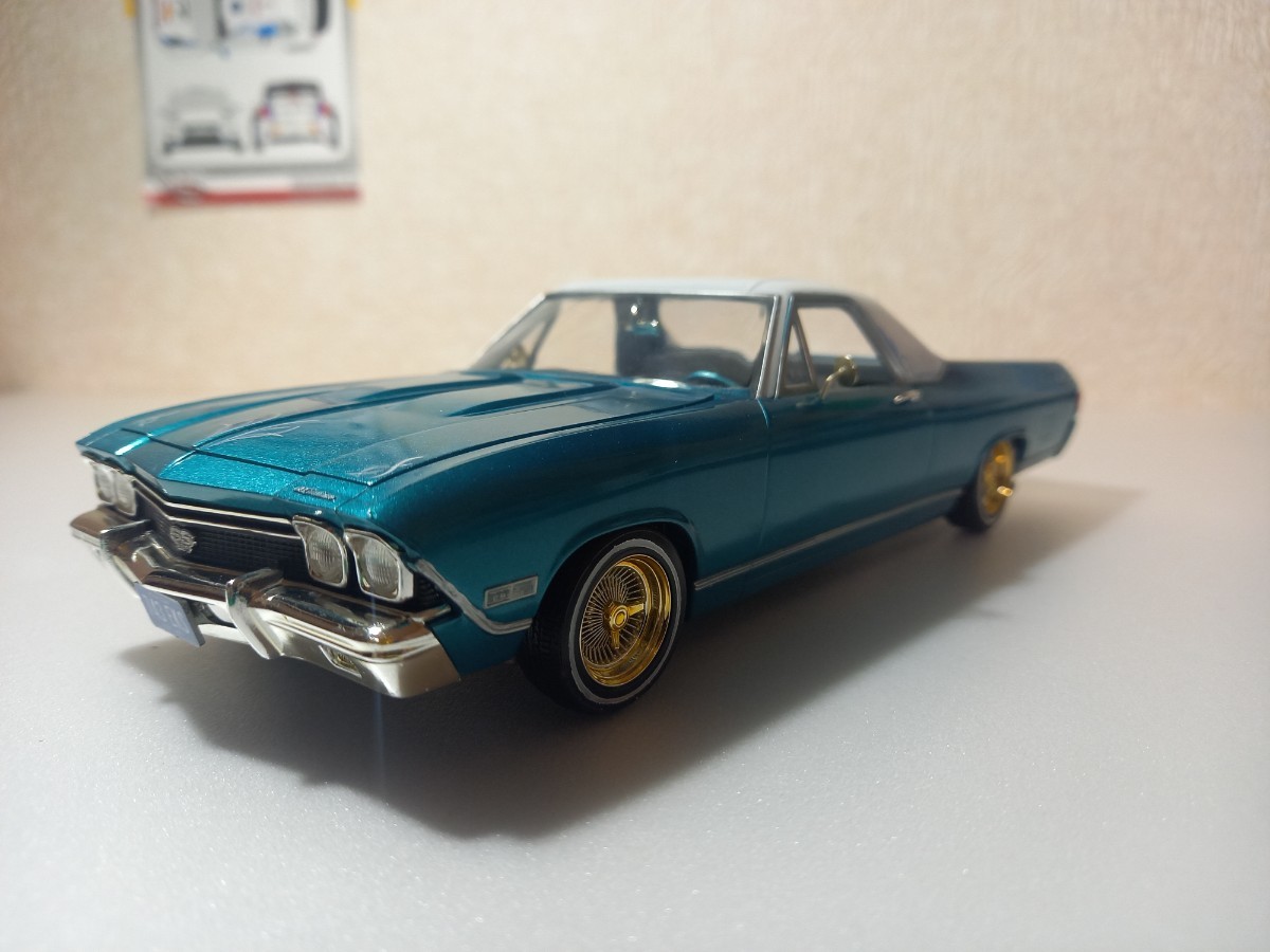 【組立塗装済】amt 1/25 68 chevy el camino lowrider エーエムティー 1/25 1968 シェビー エルカミーノ ローライダー