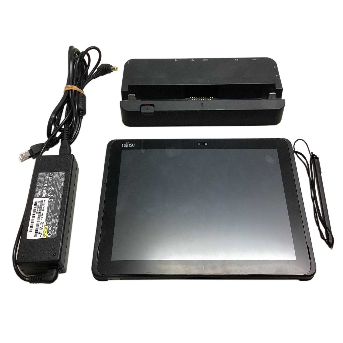 FUJITSU ARROWS Tab Q508/SE FARQ1801AZ Atom x5-Z8550 4GB eMMC 128GB OSなし 拡張クレードル＆タッチペン 付属 タブレットPC I155-6