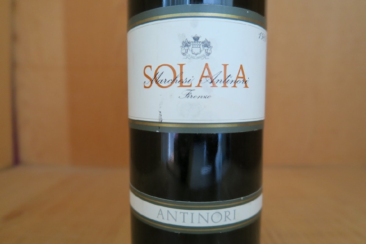 ソライア ⁄ 0 トスカニー スピード Antinori 木箱入りSolaia 赤