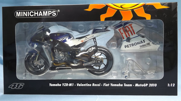 品質保証，得価 ○☆ミニチャンプス 1/12 YZR-M1 ロッシ MotoGP 2010 Fiat