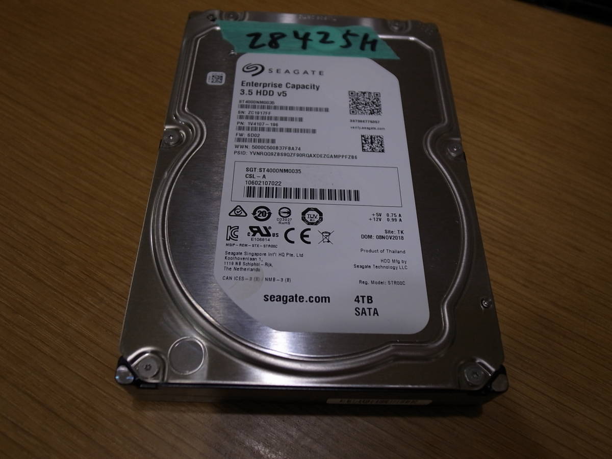 3.5インチ HDD 4TB 5個セット！///HGST 3個とSEAGATE 2個 正常品