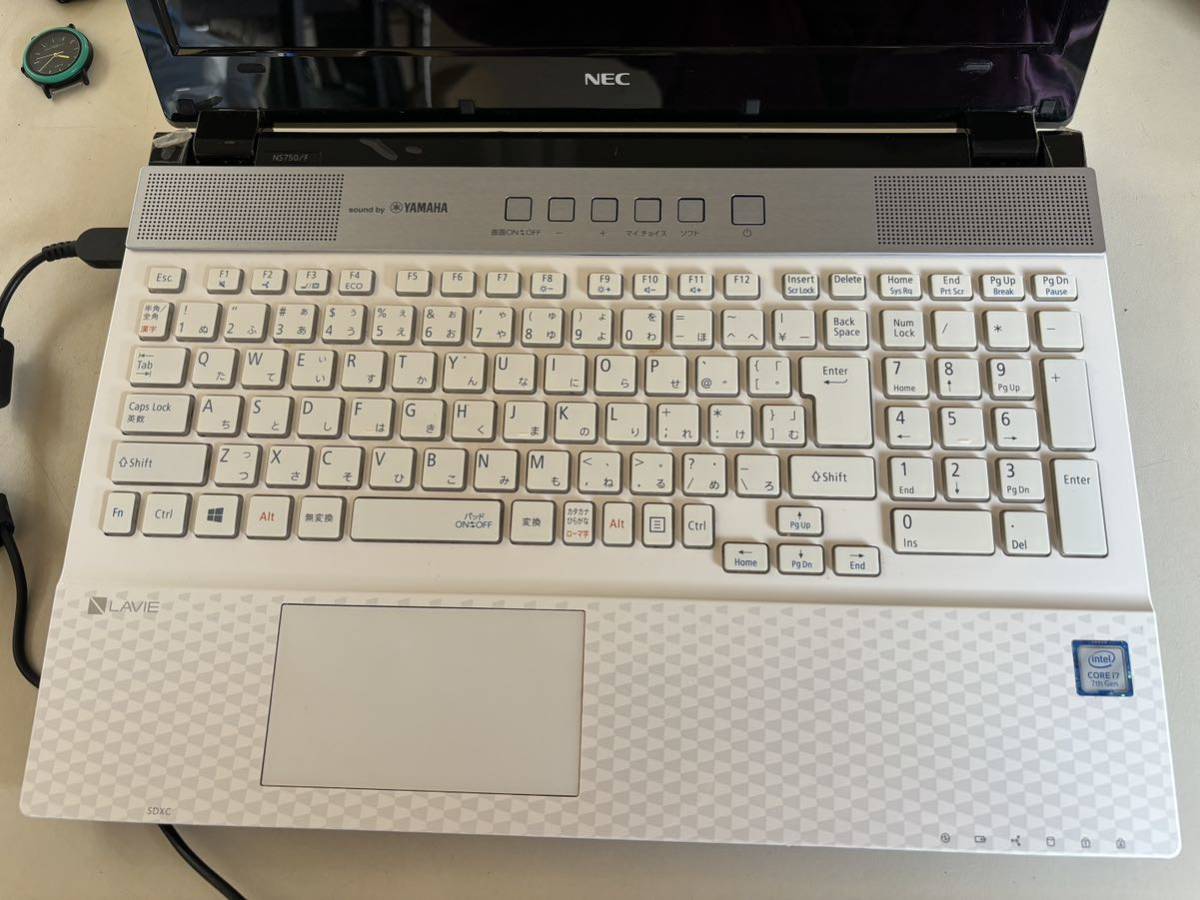 ジャンク】NEC Lavie NS750FAW Core i7第7世代 通電確認済み 部品取り