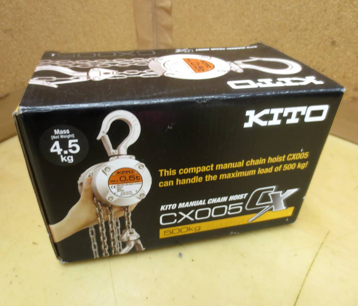 レバーブロック1.6t 2台セット W1☆KITO キトー 0.5t 500kg チェーン