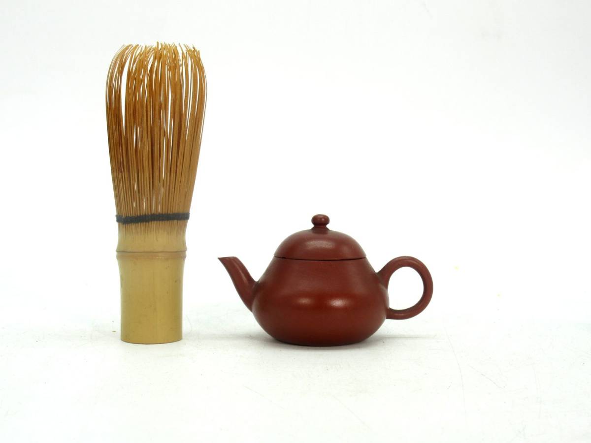 朱泥 中国 工芸品 急須 在印 水注 急須式 夢工房唐物 -
