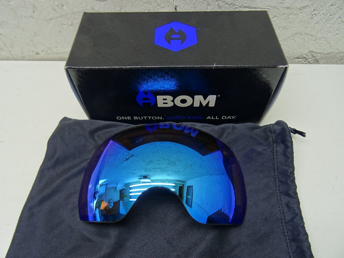 Abom エーボム HEET LENS スペアレンズ 曇らないゴーグル sky blue