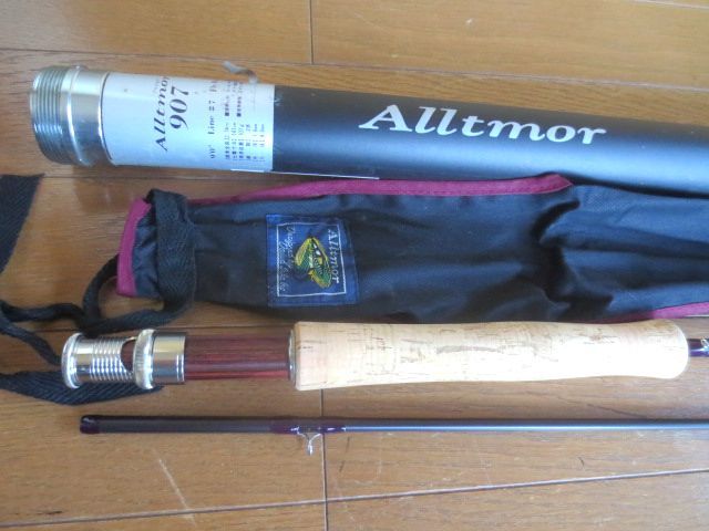 ◎良品 DAIWA Alltmor 907 カーボン フライロッド 9' #7Line 筒ケース