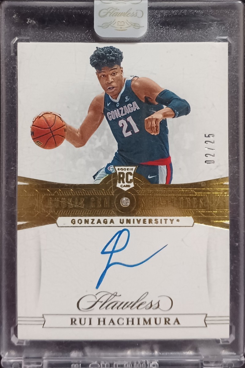 25枚限定】2019 Panini Flawless Collegiate Rui Hachimura RC Auto
