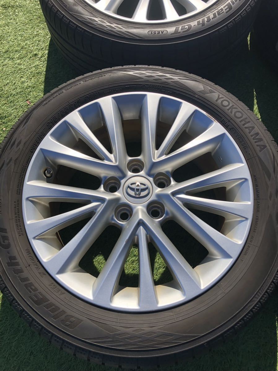 新車外し トヨタ純正 カムリ 70系 7.5J 17インチアルミホイール 4本
