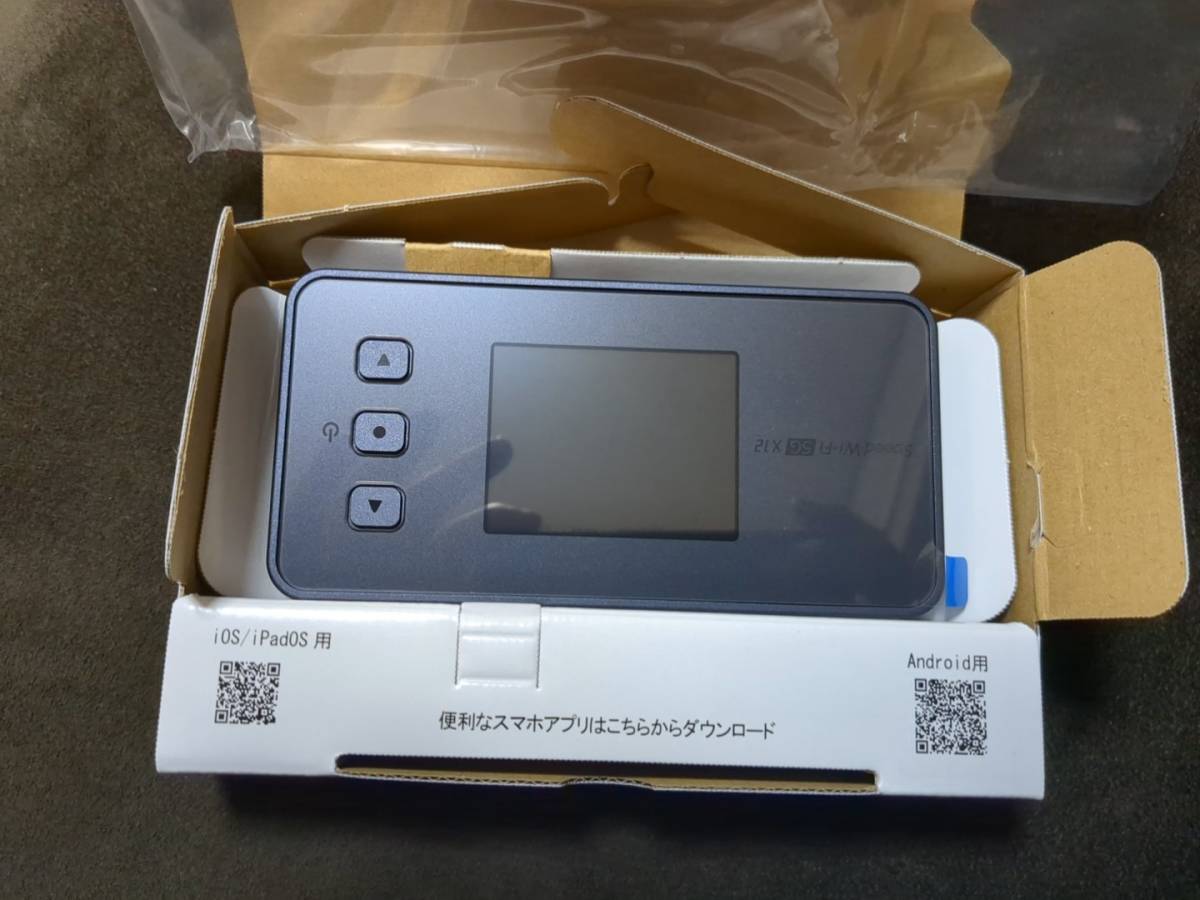 新品未使用 NEC Speed Wi-Fi 5G X12 NAR03SKU シャドーブラック X12 IMEI/判定:〇