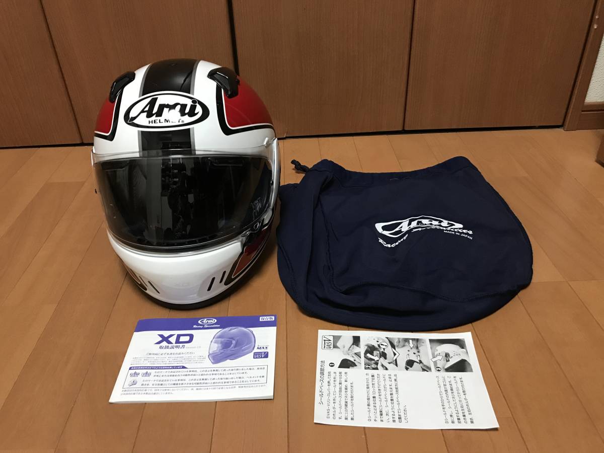 ARAIヘルメット　XD　　OUTLINE RED　サイズL_2