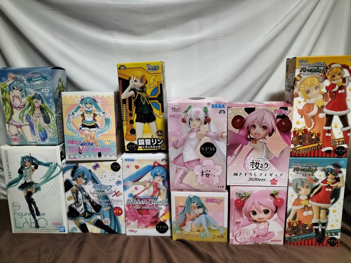 未開封品 初音ミク 鏡音リン フィギュア 12体セット まとめ売り 