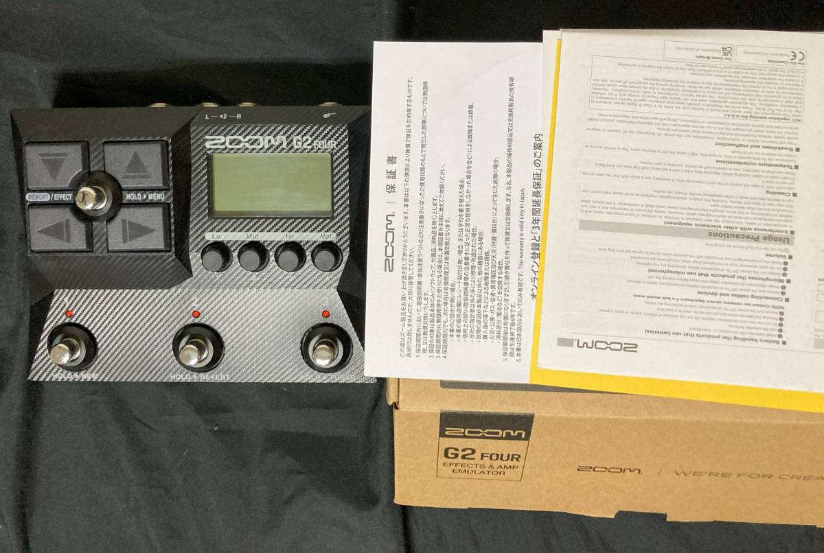 【美品・動作確認済】ZOOM G2 FOUR マルチエフェクター 箱・付属品完備 G2 FOUR ZOOM マルチエフェクター 付属品完備ZOOM + | & G2X ⁄ 箱