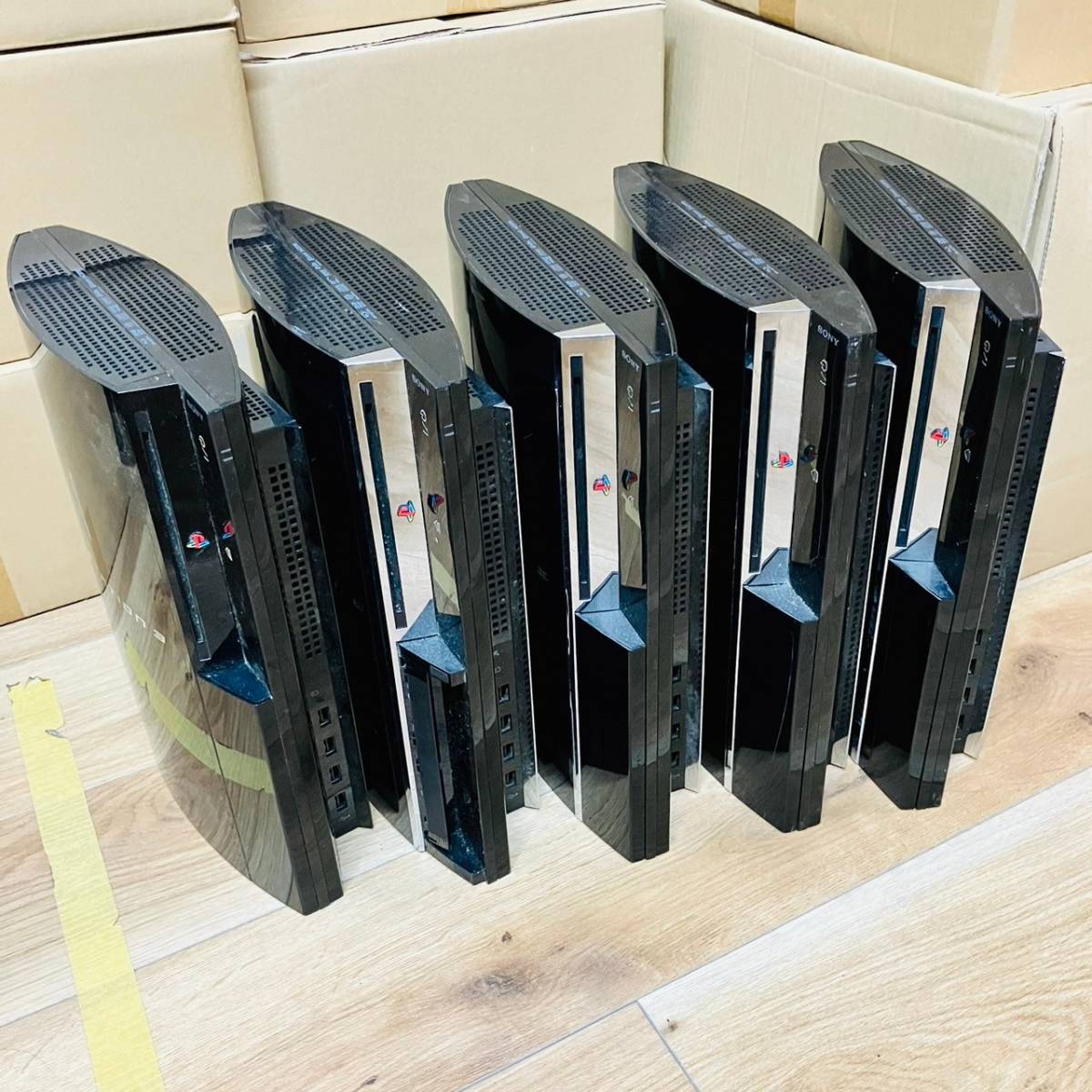 41【ジャンク／5台セット】★封印シールあり★ SONY PS3 本体 厚型 CECHA00 CECHB00 ブラック 黒 プレステ3 プレイステーション3