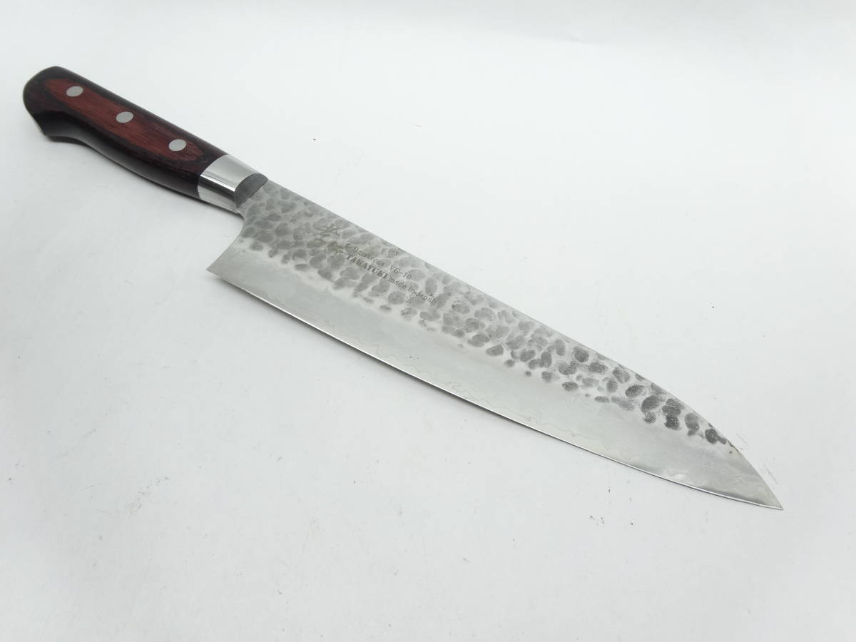 y3192 Damascus 孝行 210㎜ 牛刀 33層槌目ダマスカス VG-10 TAKAYUKI
