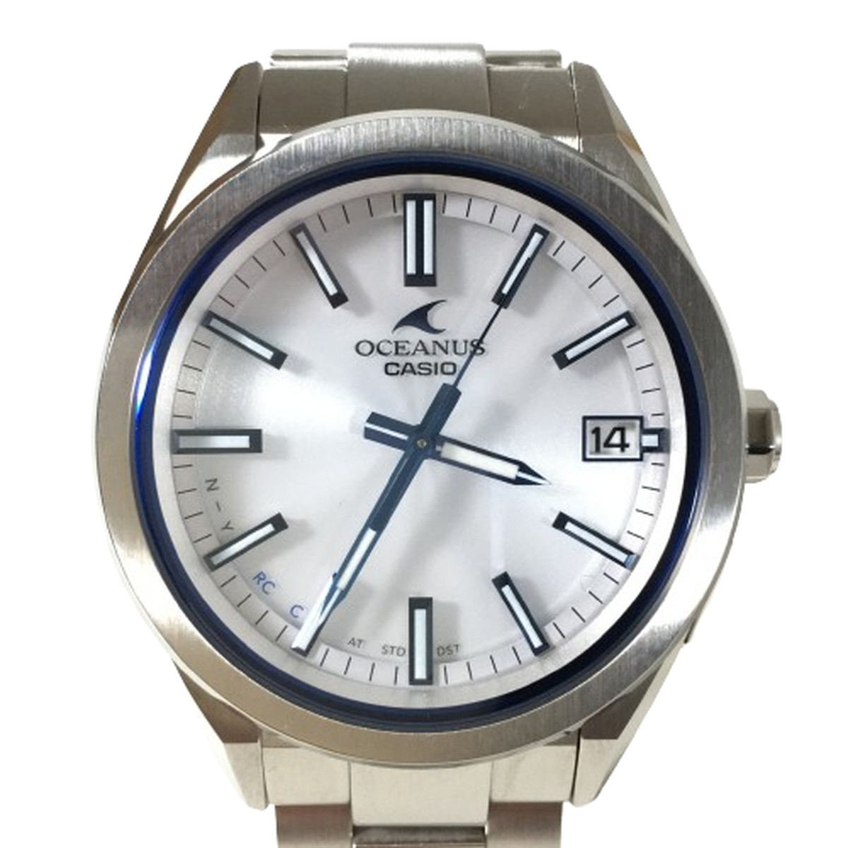 ほぼ未使用品 23年購入品 OCEANUS オシアナス 電波ソーラー 時計 