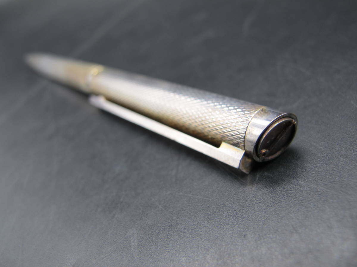 dunhill ダンヒル ボールペン 筆記用具 ケース付き シルバー