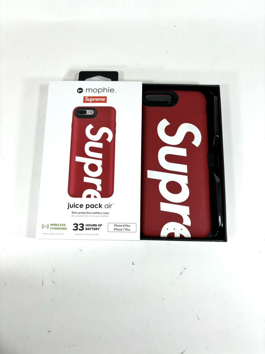 ☆美品☆ (Eb) Supreme Juice PACK air mophie iPhoneT -7 メーカー Supreme x mophie iPhone8 Plus iPhone7 Plus レッド RT