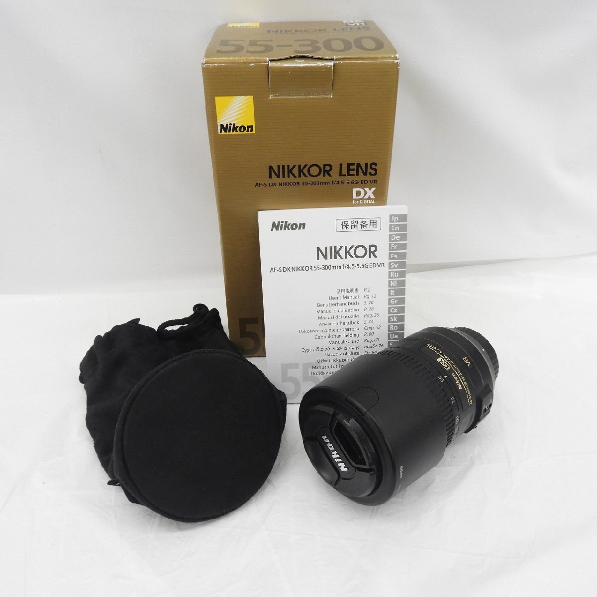 【中古品】Nikon ニコン カメラレンズ ズームレンズ AF-S NIKKOR 55-300ｍｍ f4.5-5.6 G ED 11453151 1219