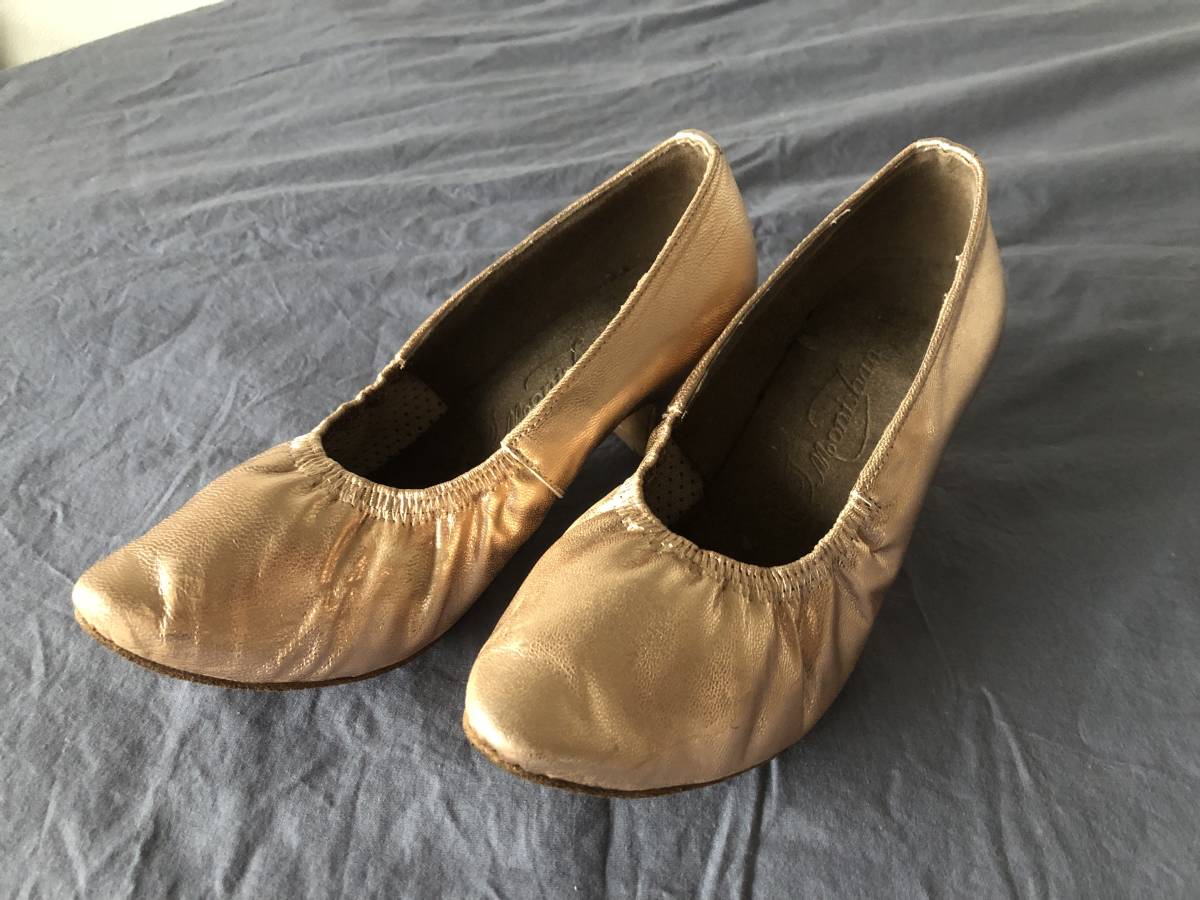 【ケント】社交ダンス用ゴールドサテンシューズ　未使用に近い ケント】社交ダンス用ゴールドサテンシューズ 未使用に近い 楽天市場