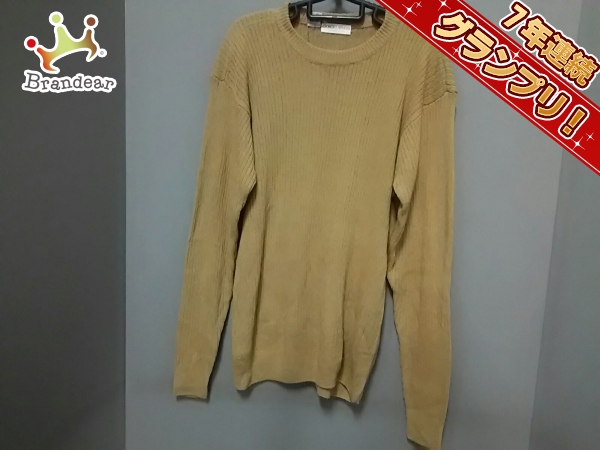 ジョルジオアルマーニ 長袖セーター S メンズ 美品 ベージュ