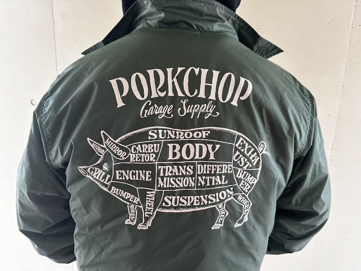 美品サンタク着用裏ボア付コーチジャケットPORKCHOP GARAGE SUPPLY ポークチョップガレージサプライSサイズゴローズgoros 木村拓哉キムタク