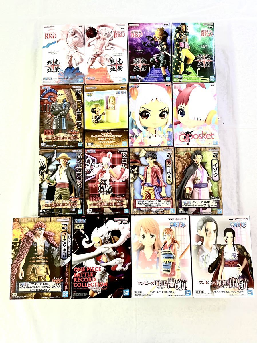 【プライズ品】未開封　ワンピース　ONE PIECE 戦光絶景　ルフィ　ゾロ　THE出航　DXF 　WCFログストーリー　FILM RED他 16点セット