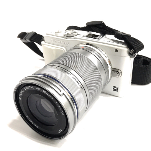 OLYMPUS E-PL6 ミラーレス一眼 M.ZUIKO DIGITAL 14-42mm F3.5-5.6 M.ZUIKO DIGITAL 40-150mm F4.0-5.6 ダブルズームキット 中古 O8244123
