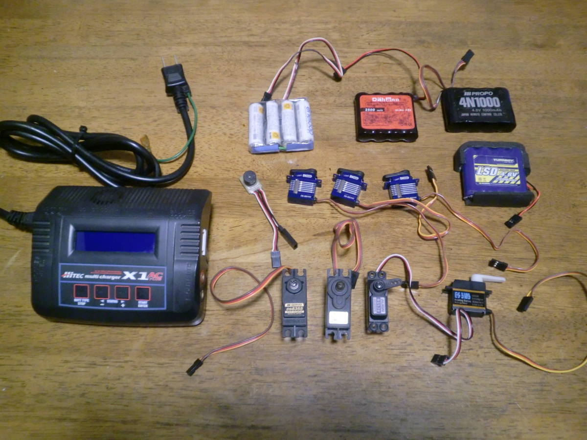 サーボ、バッテリー、充電器、 ラジコンプロポサーボ バッテリー充電器