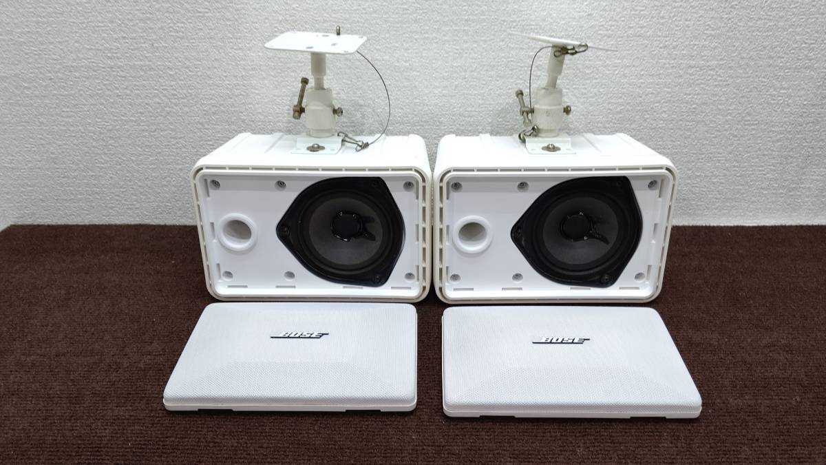 BOSE 101MMW 連番 ホワイト スピーカー メンテナンス済 動作品 BOSE
