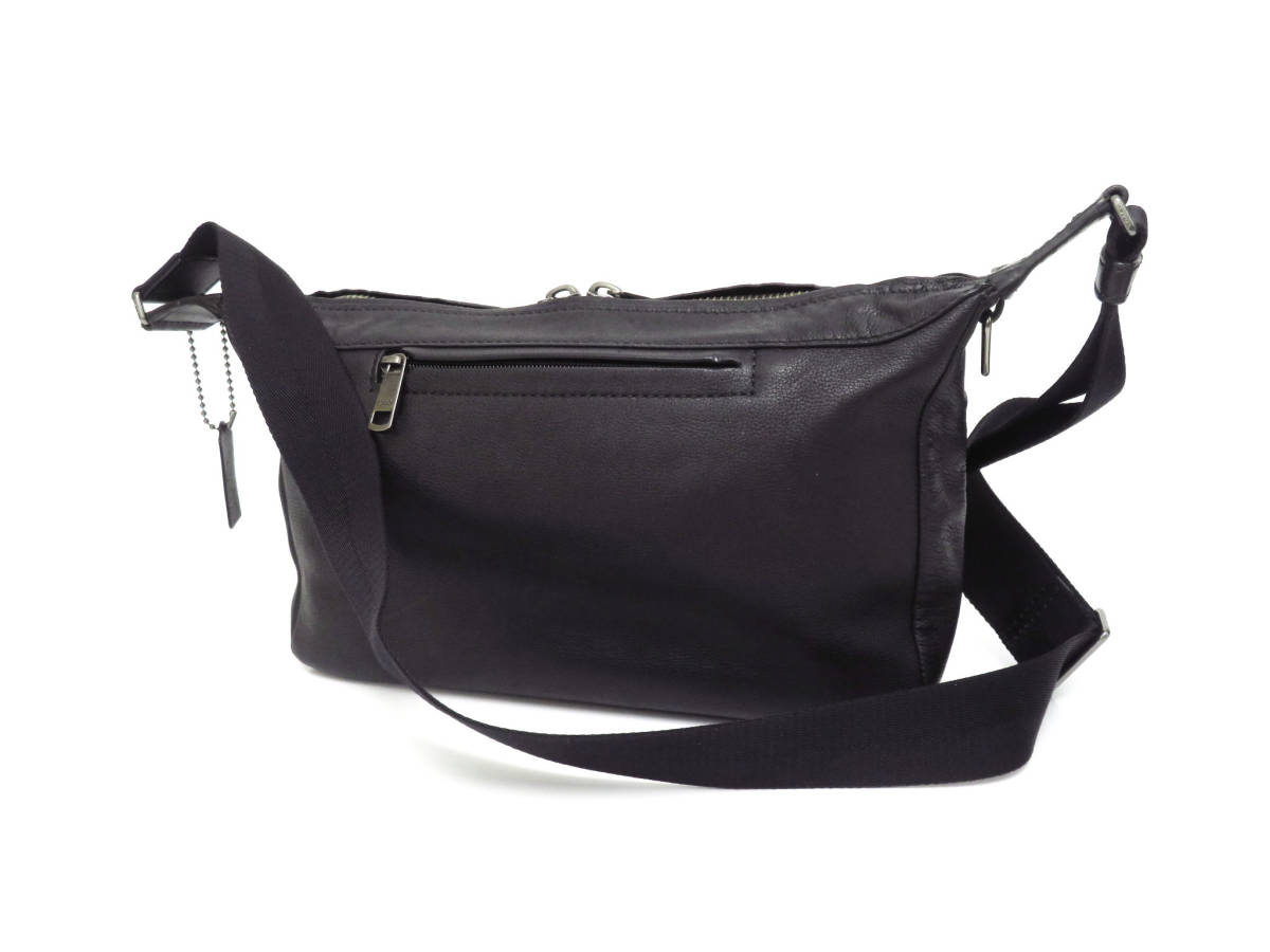 赤字超特価】 13893 美品 COACH コーチ トンプソン 本革 レザー ジップ