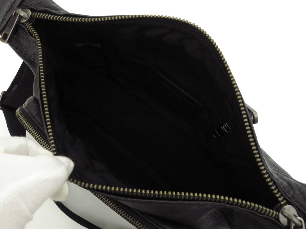 赤字超特価】 13893 美品 COACH コーチ トンプソン 本革 レザー ジップ