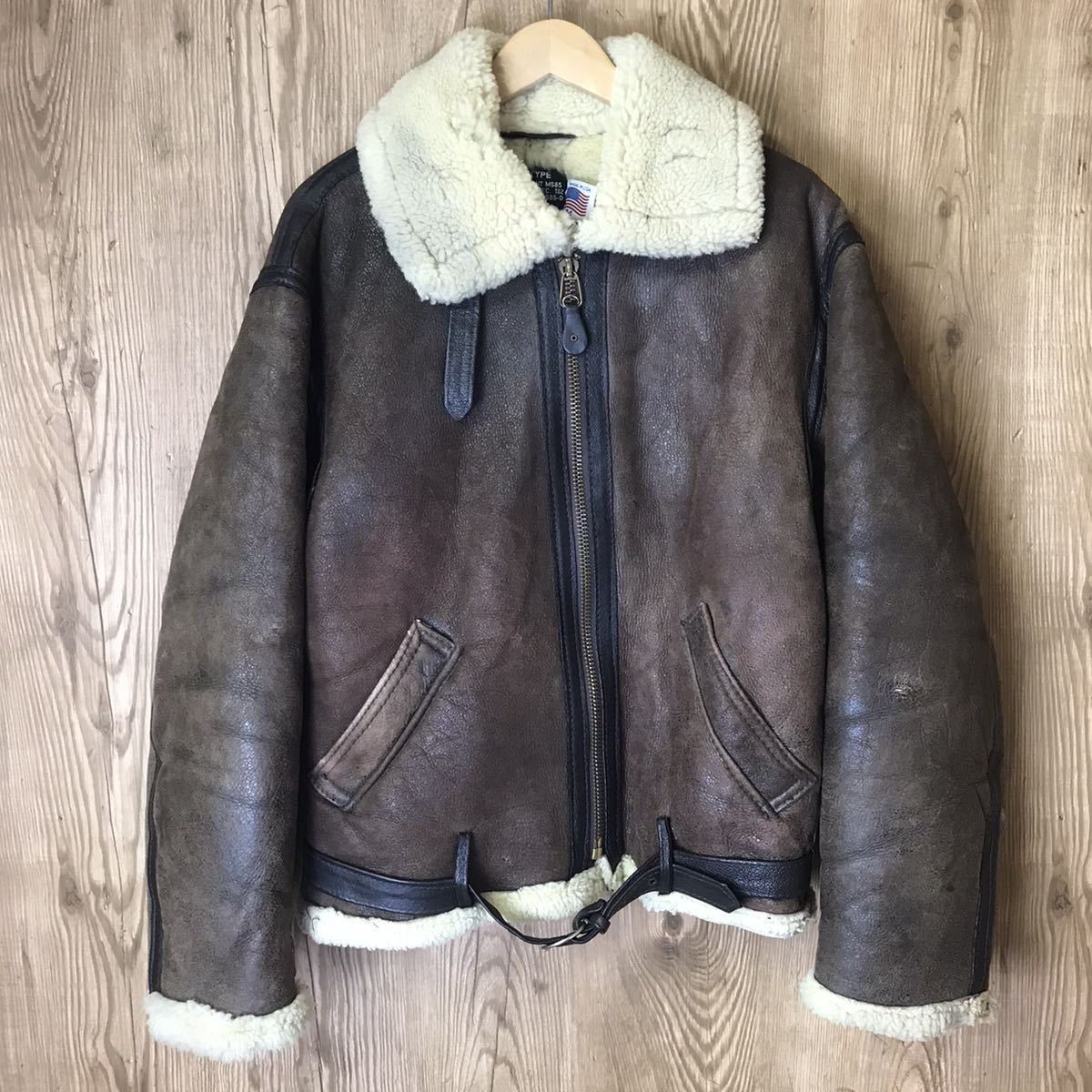 Schott USA製 Type B-3 ムートンレザージャケット ボア 本革（NEXT  