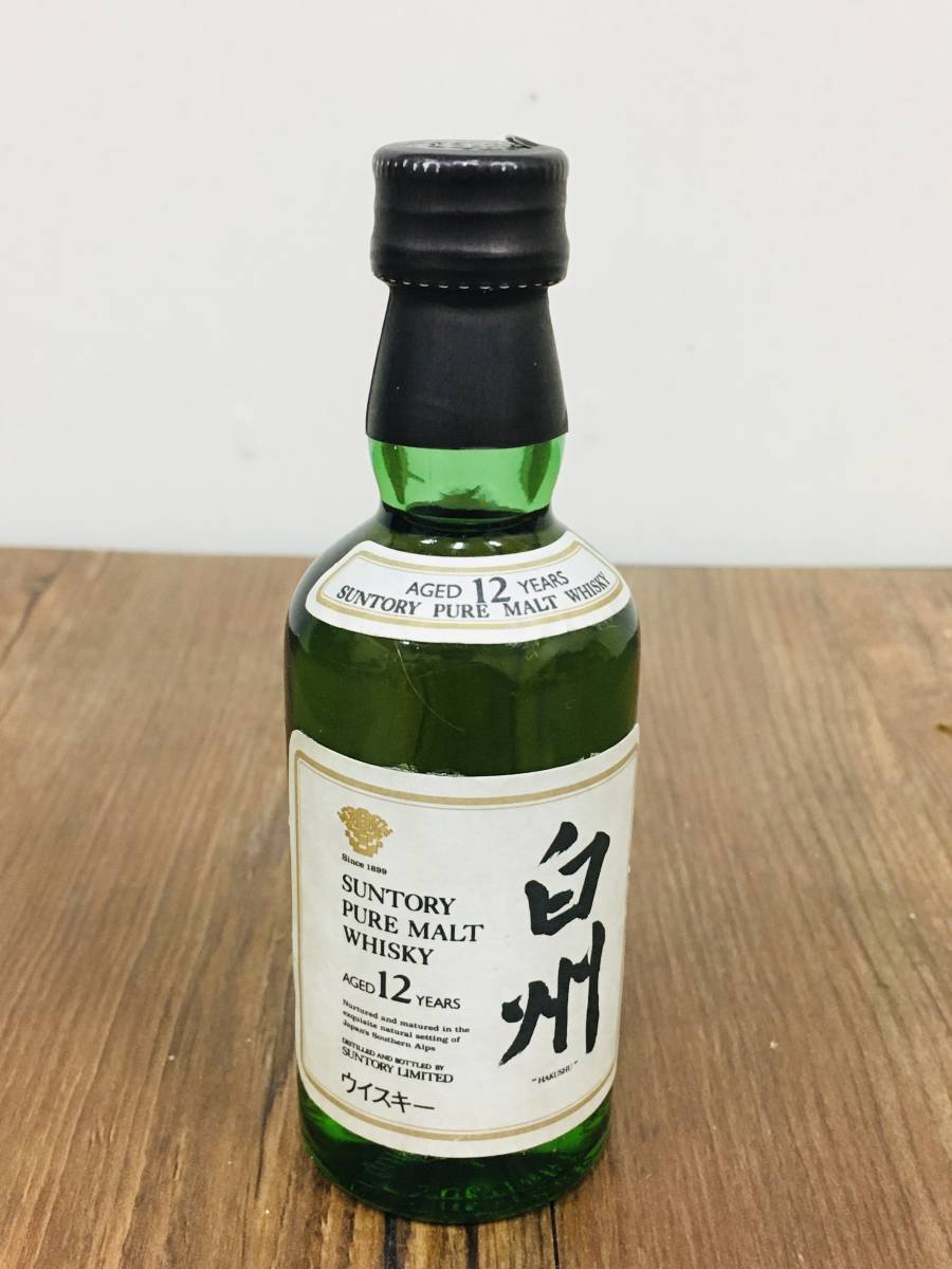 ミニワインボトル SUNTORY WHISKY PURE MALT 12 YEARS 未開栓 古酒
