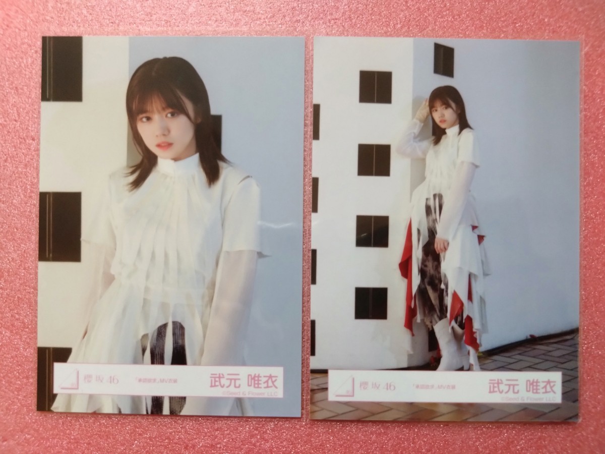 櫻坂46 武元唯衣 承認欲求 サイン 生写真 櫻坂46 武元唯衣 承認欲求