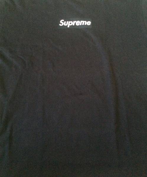 美中古★希少★2000年初期BOXシュプリーム 紺 XL 正規品