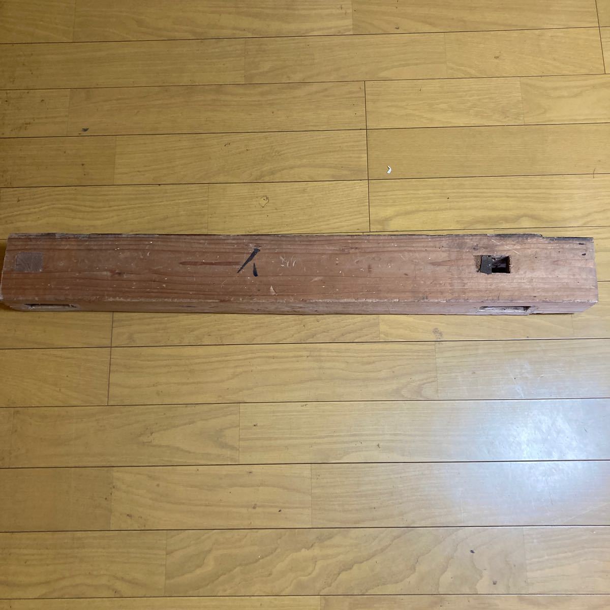 古材　蔵の柱　　厚さ10cm 木材　古民家　diy インテリア　木製　リノベーション　レトロ　アンティーク　明治時代物_1