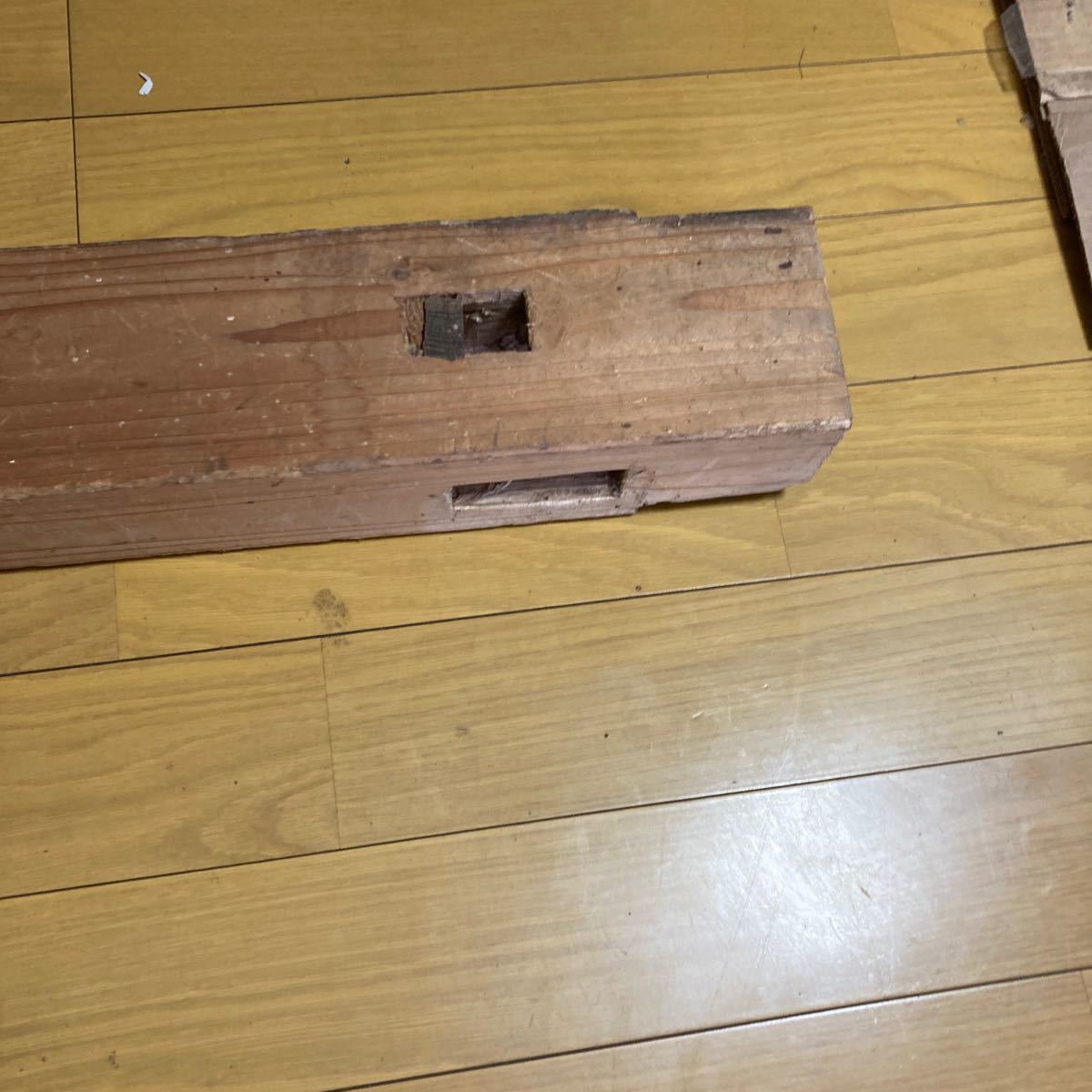 古材　蔵の柱　　厚さ10cm 木材　古民家　diy インテリア　木製　リノベーション　レトロ　アンティーク　明治時代物_3