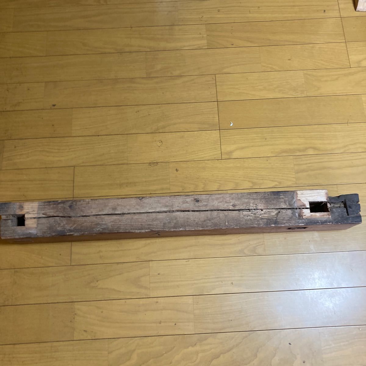 古材　蔵の柱　　厚さ10cm 木材　古民家　diy インテリア　木製　リノベーション　レトロ　アンティーク　明治時代物_5