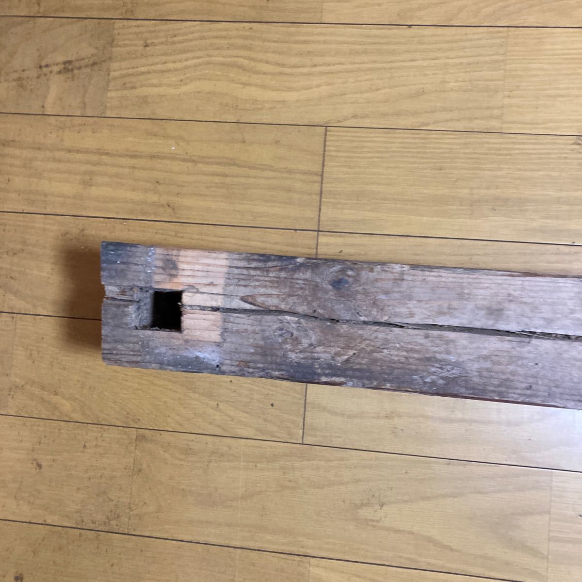 古材　蔵の柱　　厚さ10cm 木材　古民家　diy インテリア　木製　リノベーション　レトロ　アンティーク　明治時代物_7
