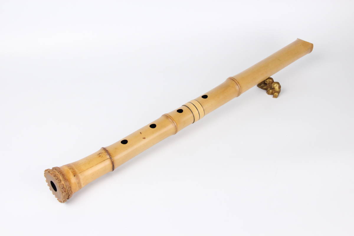 和楽器「尺八」 尺八 和楽器 如光 管楽器 伝統 在銘 刻印あり