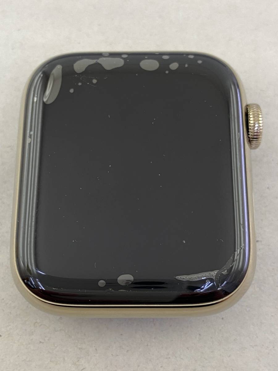 1円～ Apple Watch アップルウォッチ シリーズ6 44mm ゴールドステンレススチールケース ゴールドミラネーゼループ M09G3J/A [ジャンク]_3